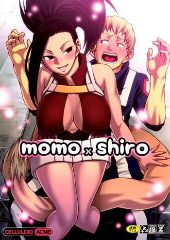 Hand Job Momo x Shiro- My hero academia hentai School Swimsuits