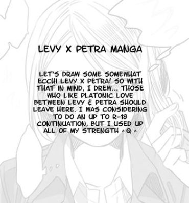 Gay Straight Levi × Petra Manga- Shingeki no kyojin hentai Hiddencam