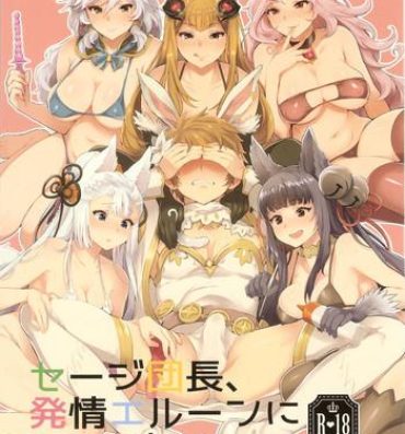 Asiansex Sage Danchou, Hatsujou Elune ni Mofurareru.- Granblue fantasy hentai Analsex