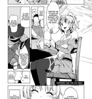 Amatuer Mordred ga Oji-san to | Mordred and the Old Man- Fate grand order hentai Ride