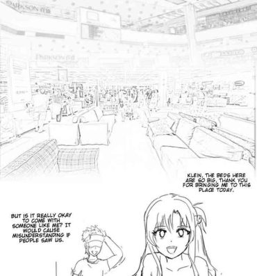 Penis Asuna and Klein buying new bed.- Sword art online hentai Fleshlight